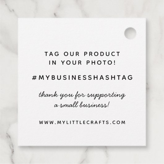 Einfache, selbsttätige Handwerksbranche Geschenkanhänger (Rückseite)