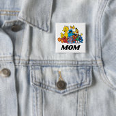 Einfache Sesamstraße Freunde 1. Geburtstag Button (Beispiel)