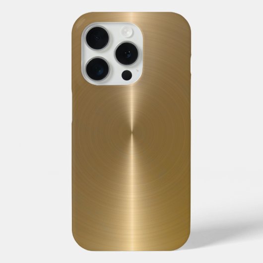 Einfache Shiny Metallic Imitate Gold Hintergrund Case-Mate iPhone Hülle (Rückseite)
