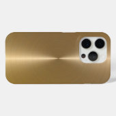 Einfache Shiny Metallic Imitate Gold Hintergrund Case-Mate iPhone Hülle (Rückseite (Horizontal))