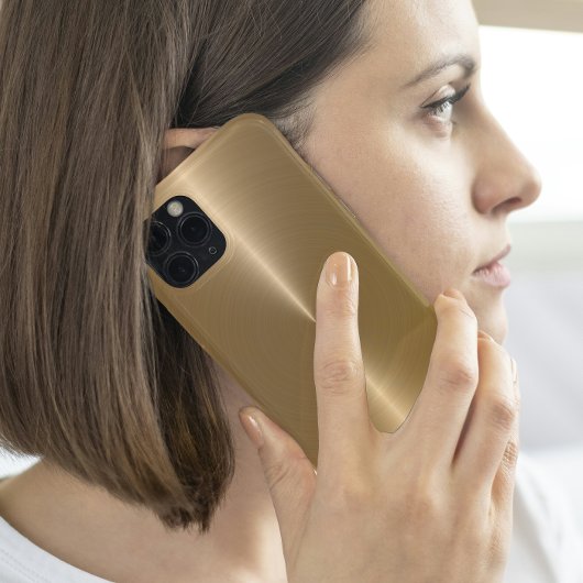 Einfache Shiny Metallic Imitate Gold Hintergrund Case-Mate iPhone Hülle