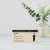 Einfache Sicherheitsdienste Visitenkarte (Stehend Vorderseite)