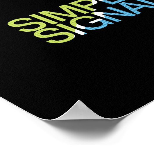 Einfache Signale Poster (Ecke)