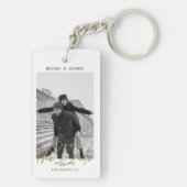 Einfache Signatur Minimalistisches Foto Save the D Schlüsselanhänger (Rückseite)