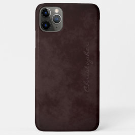 Einfache Signatur, motected Burgundy Brown Case-Mate iPhone Hülle