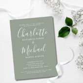 Einfache Signatur-Script-Engagement-Partei Einladung