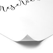 Einfache Signaturtabelle reserviert Poster (Ecke)