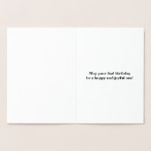 Einfache Silberfolie 2. Geburtstag + Individuelle  Folienkarte (Innenseite)