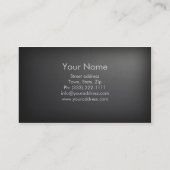 Einfache silberne Rede-Sprachenpathologe-Karte Visitenkarte (Rückseite)