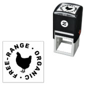 Einfache Silhouette Frische Eier Hühner Permastempel (Beispiel)