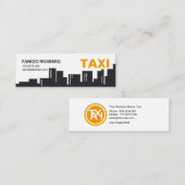 Einfache Silhouette Gebäude Mini Visitenkarte (Vorne/Hinten)