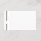 Einfache Silhouette Weiße Golflehrerin Visitenkarte (Rückseite)