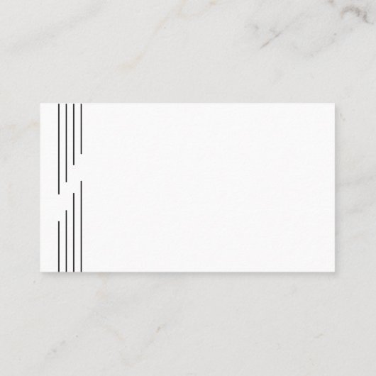 Einfache Silhouette Weiße Golflehrerin Visitenkarte (Rückseite)