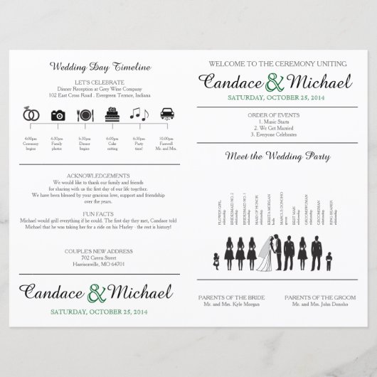 Einfache Silhouetten-Fanprogramme (Vorderseite)