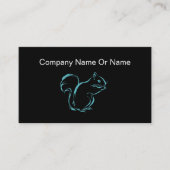 Einfache Silhouetten für Eichhörnchen Visitenkarte (Vorderseite)