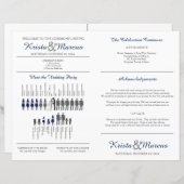 Einfache Silhouetten Hochzeitsfan (Vorne/Hinten)