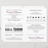 Einfache Silhouetten Hochzeitsfan (Vorne/Hinten)