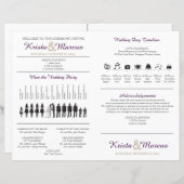 Einfache Silhouetten Hochzeitsfan (Vorne/Hinten)