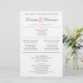 Einfache Silhouetten Hochzeitsprogramm Flyer-CATS (Stehend Vorderseite)