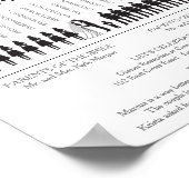 Einfache Silhouetten Hochzeitsprogramm Poster (Ecke)