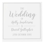 Einfache Silver Grau & White Design Cube Würfel (Vorderseite)