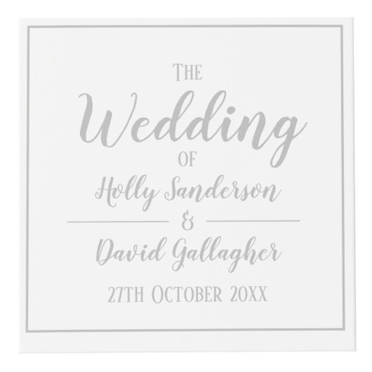 Einfache Silver Grau & White Design Cube Würfel (Vorderseite)