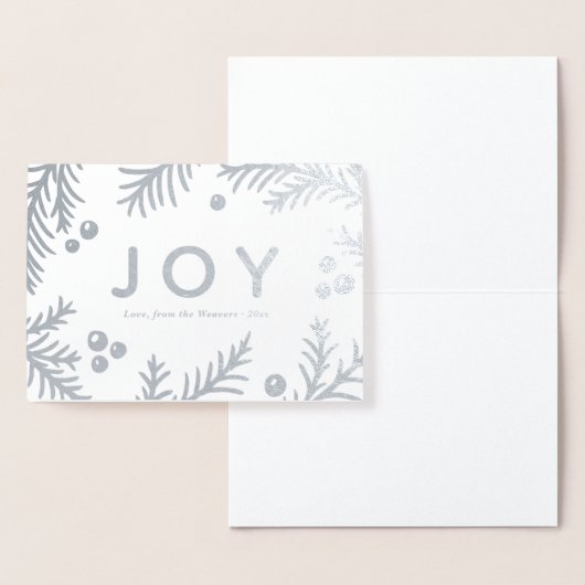 Einfache Silver JOY-Karten | Echte Folie Folienkarte (Anzeige)