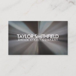 Einfache Silver Metal Business Card Visitenkarte