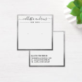 Einfache Silver White Curring Display Card (Schreibtisch)
