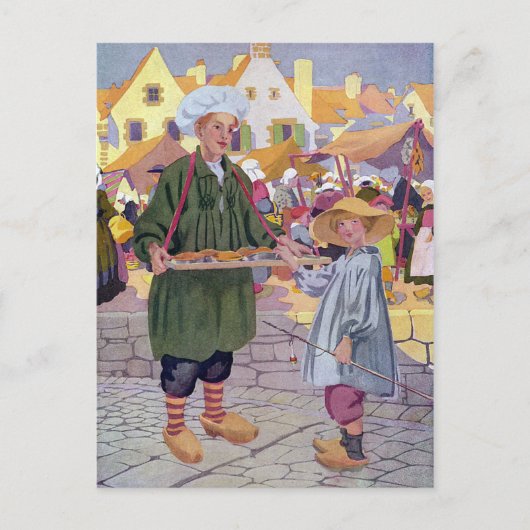 Einfache Simon und Pieman auf der Messe Postkarte (Vorderseite)