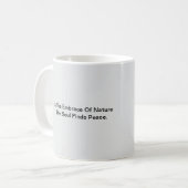Einfache sinnliche ästhetische Worte Kaffeetasse (Vorderseite Links)