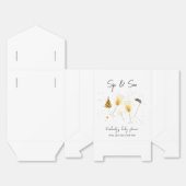 Einfache Sip & See Champagne Glass Baby Dusche Geschenkschachtel (Ungefaltet)