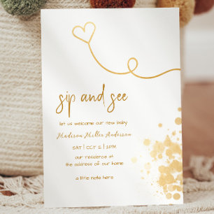 Einfache Sippe und sehen Einladung