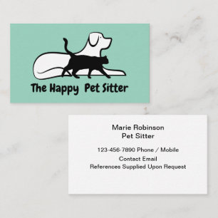 Einfache Sitter-Theme Visitenkarten Visitenkarte