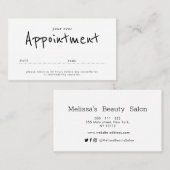 einfache Sitzplatzkarte Visitenkarte (Vorne/Hinten)