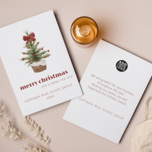 Einfache skandinavische Weihnachtskarte Einladung