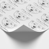 Einfache Skizze mit Polar-Bären und Text Geschenkpapier (Ecke)