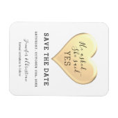 Einfache Skript-Hochzeit Save-The-Date-Einladung Magnet (Horizontal)