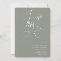 Einfache Skript-Minimalist-Foto-Collage-Hochzeit