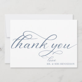 Einfache Skript Minimalistisch Hochzeit Dankeschön Dankeskarte