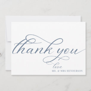 Einfache Skript Minimalistisch Hochzeit Dankeschön Dankeskarte