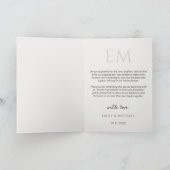 Einfache Skript Moderne Foto-Hochzeits-Dankeschön Dankeskarte (Innenseite)