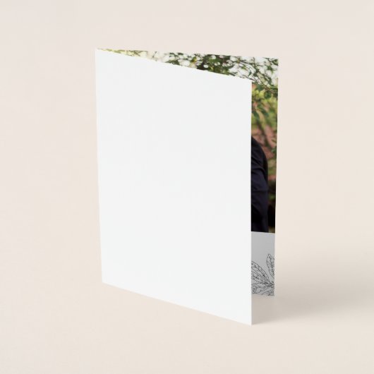 Einfache Skript neu verheiratet Dankeschön Karte (Vorderseite)