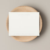 Einfache Skript-Personalisierte Stationery Elfenbe Mitteilungskarte