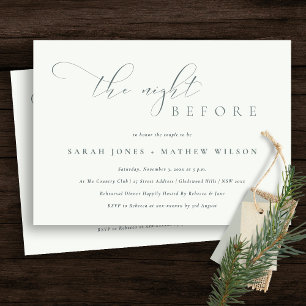 Einfache Skriptabend Schwarz-weiß vor Einladung