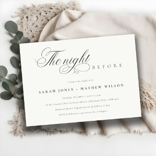 Einfache Skriptabend Schwarz-weiß vor Einladung