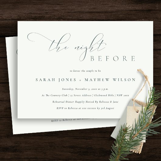 Einfache Skriptabend Schwarz-weiß vor Einladung