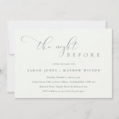 Einfache Skriptabend Schwarz-weiß vor Einladung (Vorderseite)