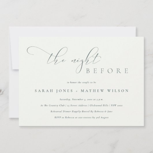 Einfache Skriptabend Schwarz-weiß vor Einladung (Vorderseite)