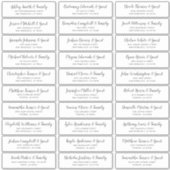 Einfache Skriptadressen für die Hochzeit Aufkleber (Vorderseite)